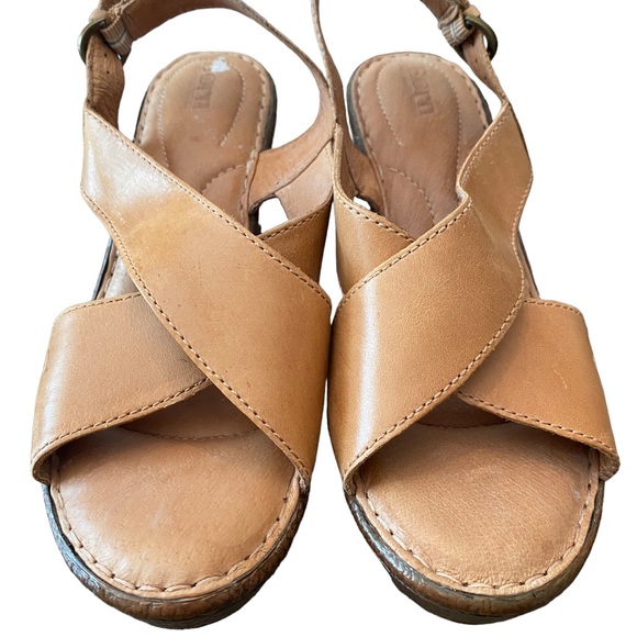 Born Ashley Cross-Strap Wedge Sandals - Picture 5 of 7